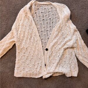 Cardigan, white, knit